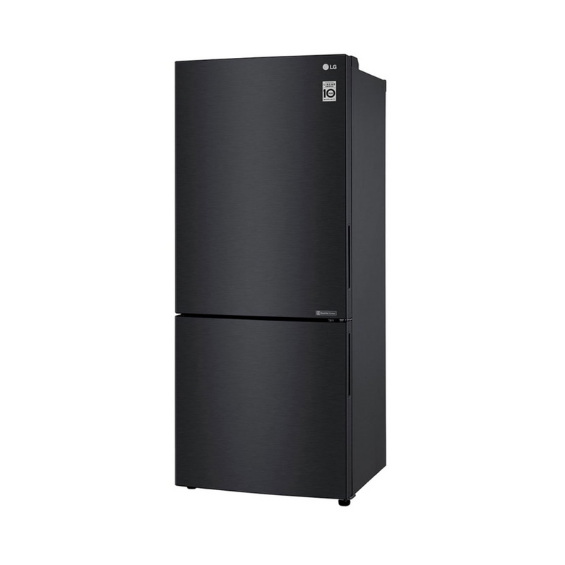 LG 420L Bottom Mount Fridge with Door Cooling in Matte Black Finish GB-455MBL - New Sigli Ltd