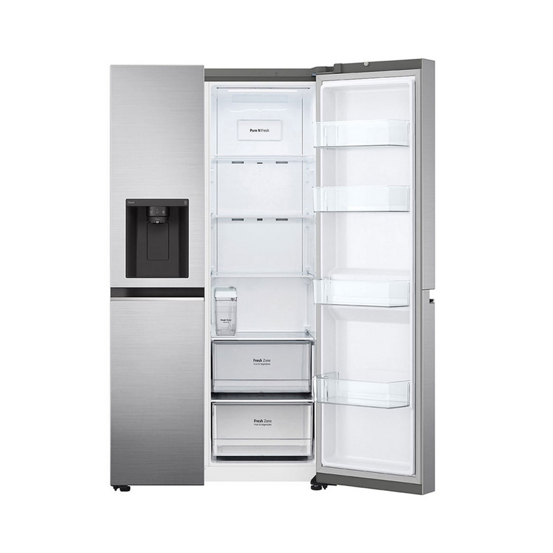 LG 635L Side by Side Fridge in Stainless Finish GS-N635PL - New Sigli Ltd