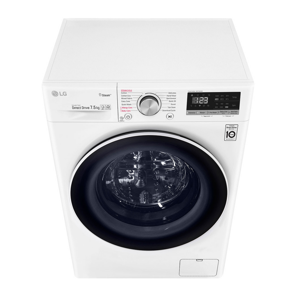 LG 7.5 千克滚筒洗衣机带蒸汽 WV5-1275W